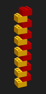 Ladders from LEGO blocks