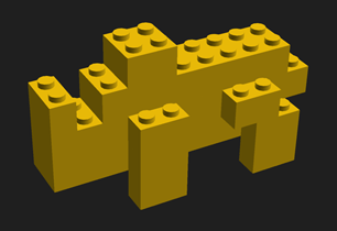 Rhinoceros from blocks LEGO