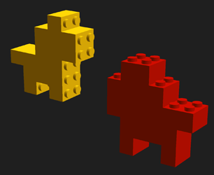 Small doggies from blocks LEGO