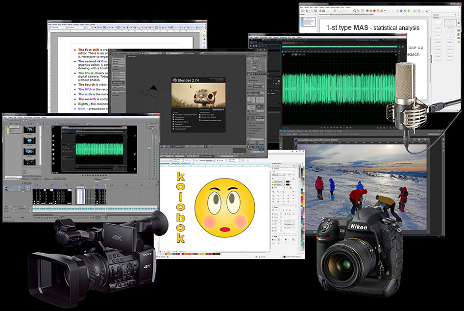 Programs and skills for creating virtual information