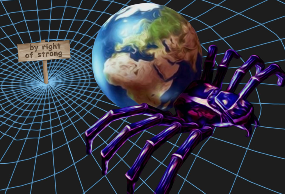 The right of strong is the only law in Internet