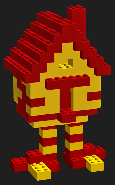 Hut of Baba-Yaga on two leg