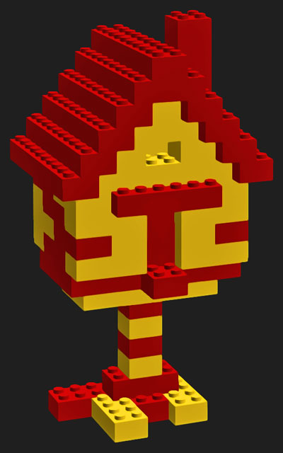 Hut of Baba-Yaga on one leg